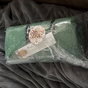 NWT Minky Couture Green Travel Blanket